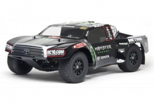 Модель шорт-корс трака Associated SC10 RS Monster Energy/Toyota (Б/К Двигатель, Влагозащита)