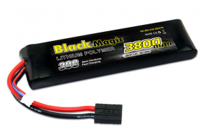Аккумулятор Black Magic Li-pol 3800mAh, 30c, 2s1p, TRX Plug BM-A30-3802TR