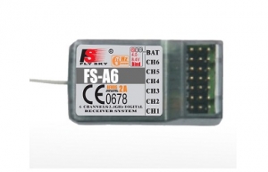 6-ти канальный приемник FlySky А6 2.4гГц (для i4, i6, i10)
