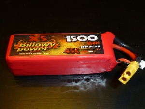 Billowy power 6S 1500mAh 45C