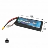 Аккумулятор Li-po B&C 10000 MAH 11.1V (3s) 90C, XT60, Soft case