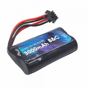 Аккумулятор Li-ion B&C 3000 mAh, 7,4V, 20C, SM-4P (для моделей MN)