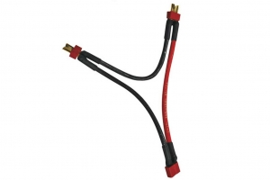 Wire harness, series battery connection t-plug