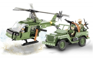 Jeep Willys MB with Helicopter