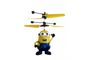 Летающий синий миньон *Дэйв* со светящимися глазами CS Toys