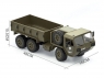 Радиоуправляемая машина американский военный грузовик 6WD 2.4G 1/16 RTR