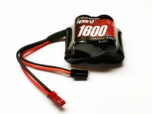 Аккумулятор Ni-Mh Spard 1600mAh, 6.0V, JST‐BEC, Futaba
