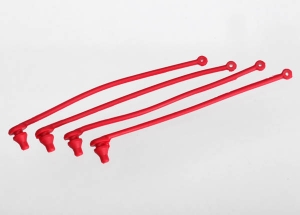 Body clip retainer, red (4)
