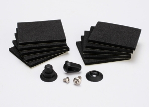 Hatch post:hull water outlet:foam pads (10): washer (1): 4x8mm BCS, stainless steel: 3x4mm BCS, stai