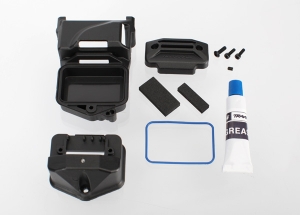Box, receiver (sealed) (servo mount): foam (2): BCS 3x10mm: CS 2.5x8mm (2): GS 3x4mm: silicone greas