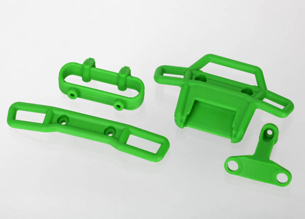 Bumper, front (1), rear (1): bumper support, front (1), rear (1) (green)