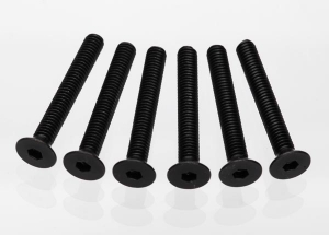 Screws, 4x30mm countersunk machine (hex drive) (6)