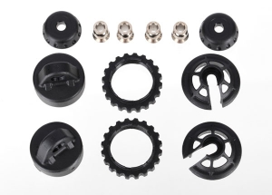 Caps and spring retainers, GTR long:xx-long shock (upper cap (2): hollow balls (4): bottom cap (2):