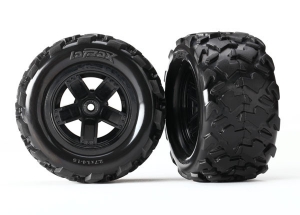 Tires & wheels, assembled, glued (Teton 5-spoke wheels, Teton tires) (2)