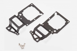 Main frame, side plate, inner (2) (black-anodized) (aluminum): screws (6)