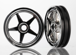 Wheels, 5-spoke (chrome) (front) (2)
