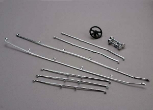 Deck rails & horns (chrome): steering wheel