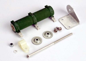 Resistor (h.d. ceramic tube): resistor mounting bracket: resistor wire keeper: 2.6x8mm panhead screw