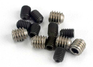 Set (grub) screws, 3x4mm (8): 4x4mm (stainless) (4)