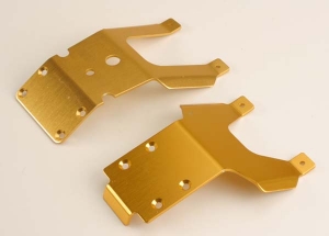 Skidplates, T6 aluminum (front & rear)