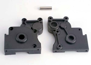 Gearbox halves (l&r) w: idler gear shaft