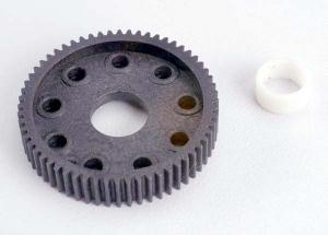 Differential gear (60-tooth):PTFE-coated differential bushing