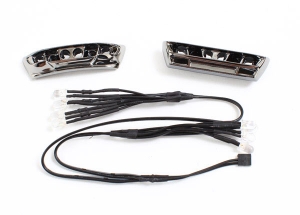 LED lights, light harness (4 clear, 4 red): bumpers, front & rear: wire ties (3)  (requires power su