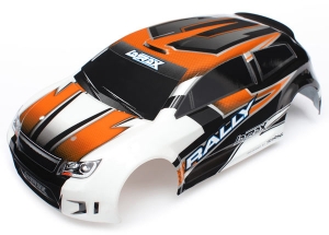 Body, LaTrax 1:18 Rally, orange (painted): decals