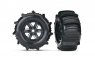 Tires & wheels, assembled, glued (X-Maxx) left & right