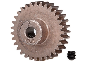 Gear, 31-T pinion (0.8 metric pitch, compatible with 32-pitch) (fits 5mm shaft): set screw