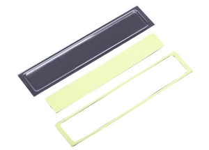 Tailgate panel insert (clear, requires painting): adhesive foam tape (2) (fits #8010 body)