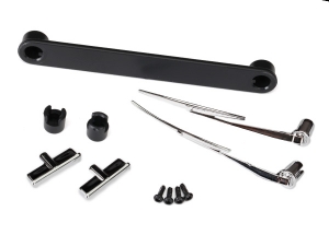 Door handles, left &amp; right: windshield wipers, left &amp; right: retainers (3): 1.6x5 BCS (self-tapping) (4) (fits #8010 body)