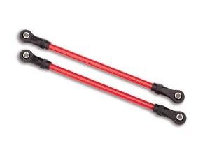 Suspension links, rear upper, red (2) (5x115mm, powder coated steel) (assembled with hollow balls) (for use with #8140R TRX-4® Long Arm Lift Kit)