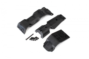 Skid plate set, front: skid plate, rear