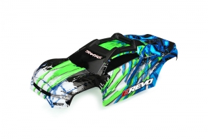Body, E-Revo, green: window, grill, lights decal sheet