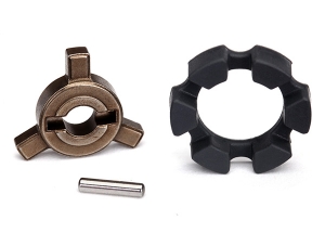 Cush drive key: pin: elastomer damper