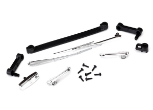 Door handles, left, right &amp; rear tailgate: windshield wipers, left &amp; right: retainers (2): 1