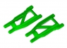Suspension arms, green, front:rear (left &amp; right) (2) (heavy duty, cold weather material)