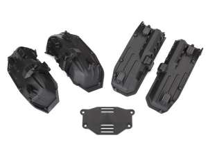 Fenders, inner (narrow), front &amp; rear (2 each): rock light covers (8): battery plate: 3x8 flat-h