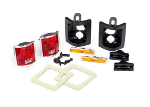 Tail lights, left &amp; right (assembled): tail light retainers, left &amp; right: side marker light
