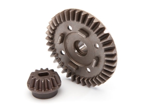 Ring gear, differential/ pinion gear, differential (rear)