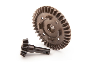 Ring gear, differential/ pinion gear, differential (front)