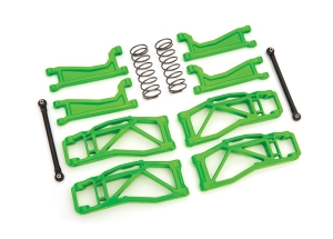 Suspension kit, WideMaxx™, green (includes front & rear suspension arms, front toe links, rear shock springs)