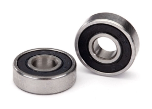 Ball bearing, black rubber sealed (6x16x5mm) (2)