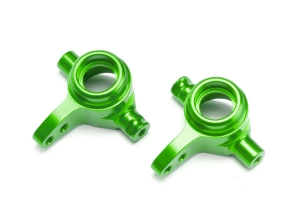Steering blocks, 6061-T6 aluminum (green-anodized), left & right