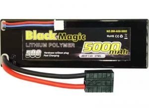 Аккумулятор Black Magic 50C/5000mah/7.4V 2S1P (hardcase w/Traxxas Plug)