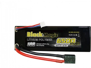 Аккумулятор Black Magic 50C 6500mAh 7.4V 2S1P (hardcase w/Traxxas Plug)