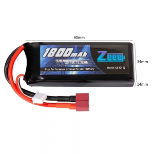 Аккумулятор Zeee Power 2s 7.4v 1800mah 45c SOFT