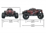 Радиоуправляемый монстр Remo Hobby MMAX (синий) 4WD 2.4G 1/10 RTR