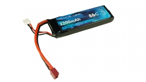 Аккумулятор LiPo B&C 2200 mAh 7.4V (2s) 20C T-plug Soft case
